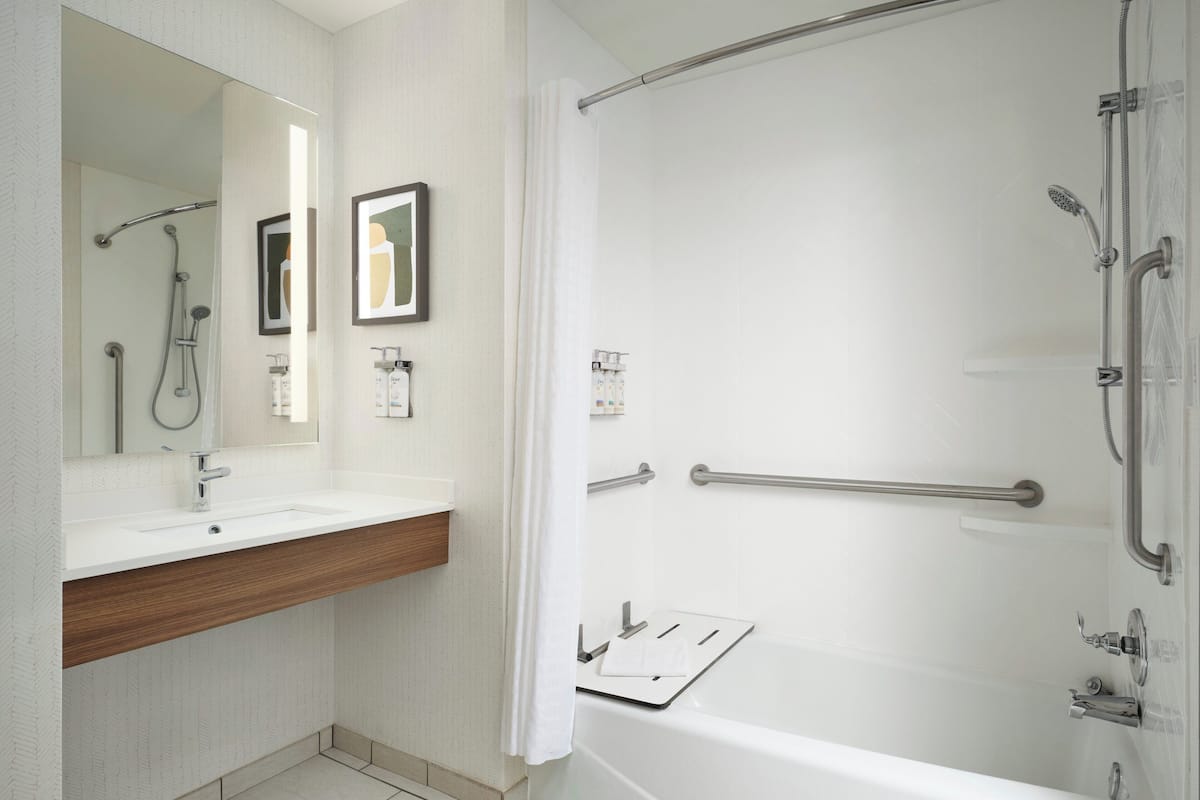 In-room safe, desk, blackout curtains, iron/ironing board