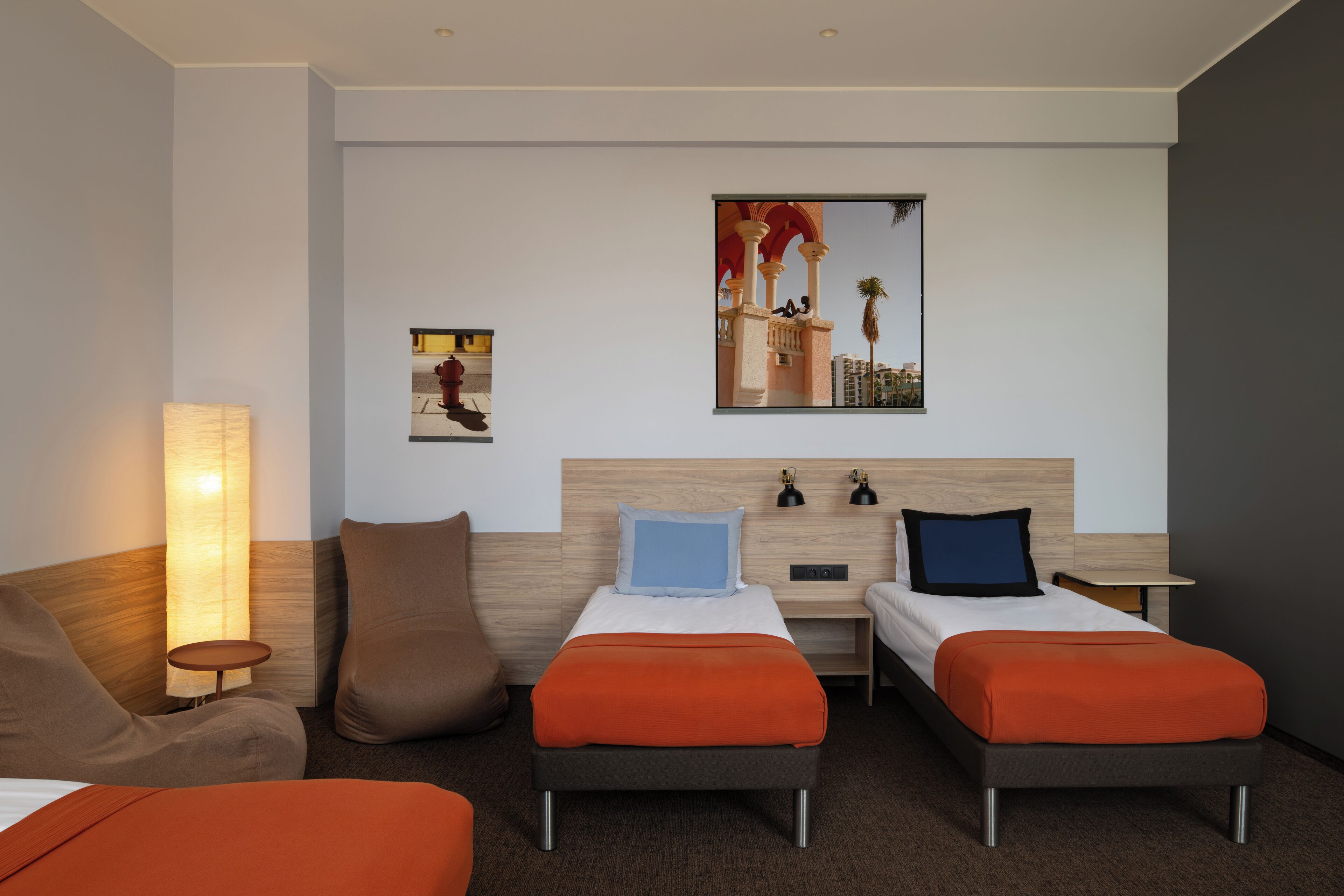 standard quadruple room | hypo-allergenic bedding, desk, blackout curtains, soundproofing