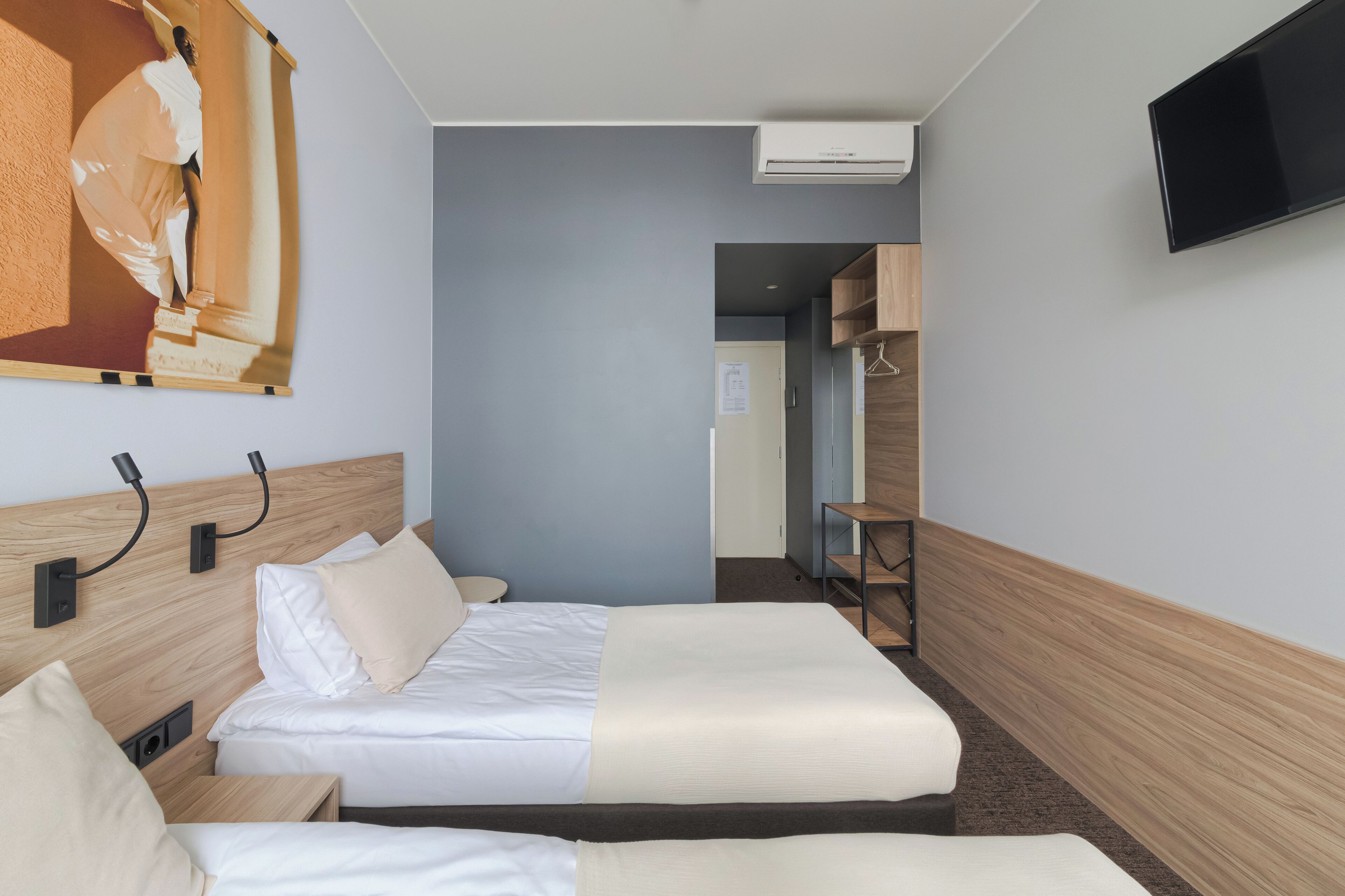 standard twin room | hypo-allergenic bedding, desk, blackout curtains, soundproofing