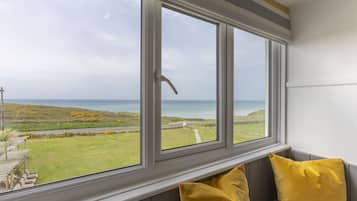 Doppel- oder Zweibettzimmer, mit Bad, Meerblick