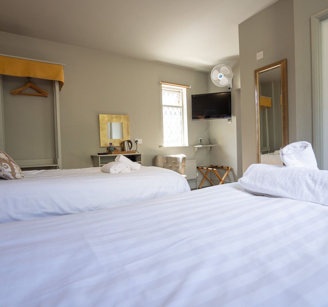 Premium bedding, individually decorated, individually furnished, desk