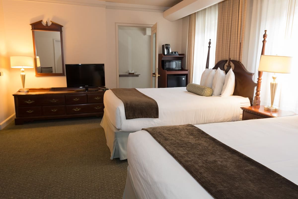 Standard Suite, 2 Queen Beds (Double Queen Junior Suite) (No AirConditioning) | Hypo-allergenic bedding, individually decorated, individually furnished