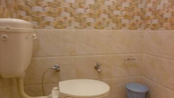Hair dryer, bathrobes, slippers, towels