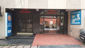 The entrance to Hotel Sidhartha with a sign for the Food Festival. - Hotel Sidhartha (Agra)