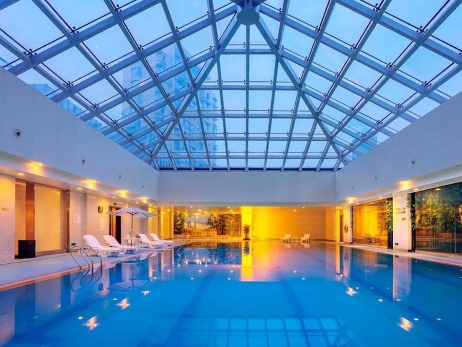 Indoor pool, outdoor pool