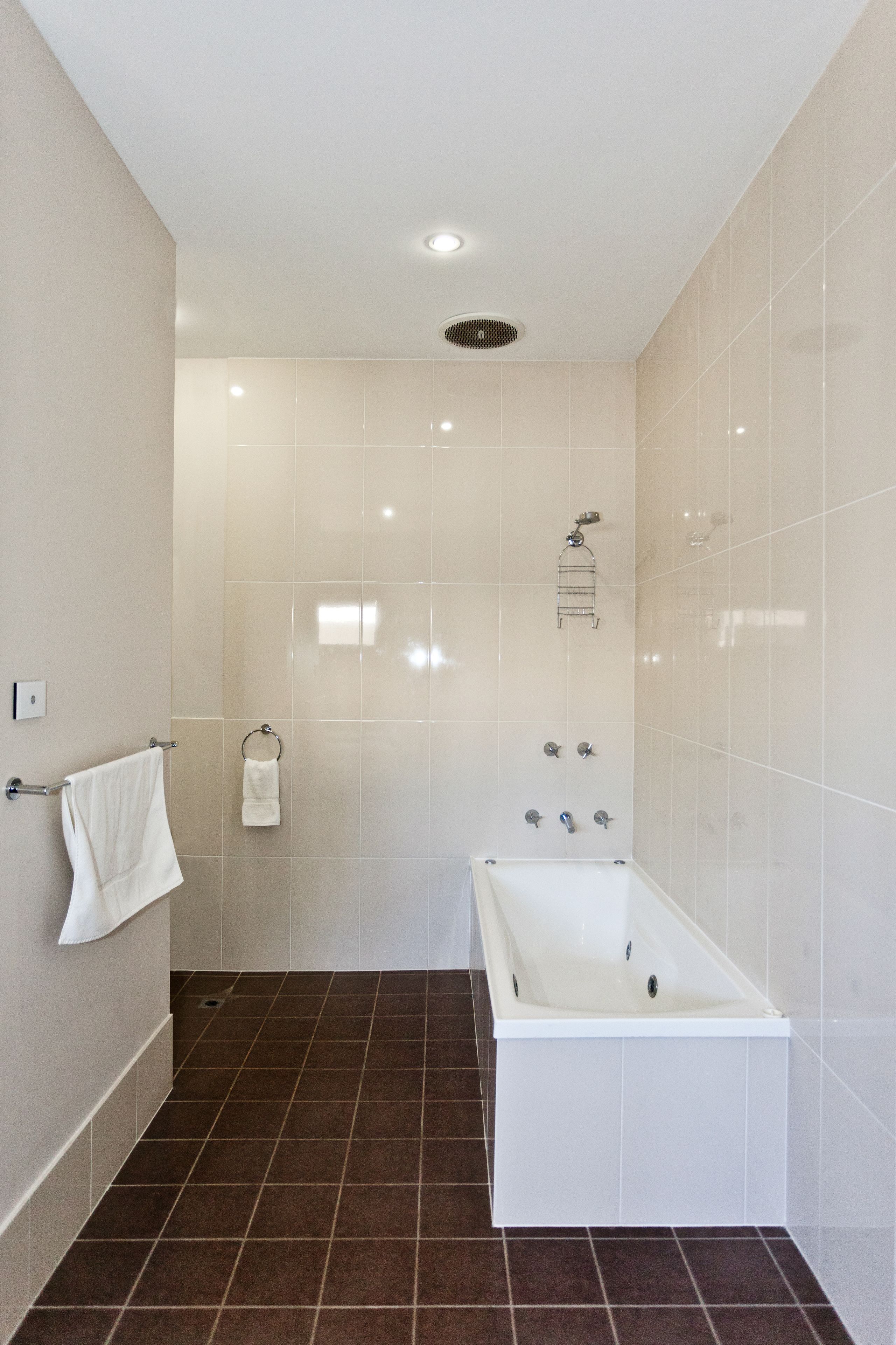 hair dryer, towels, shampoo