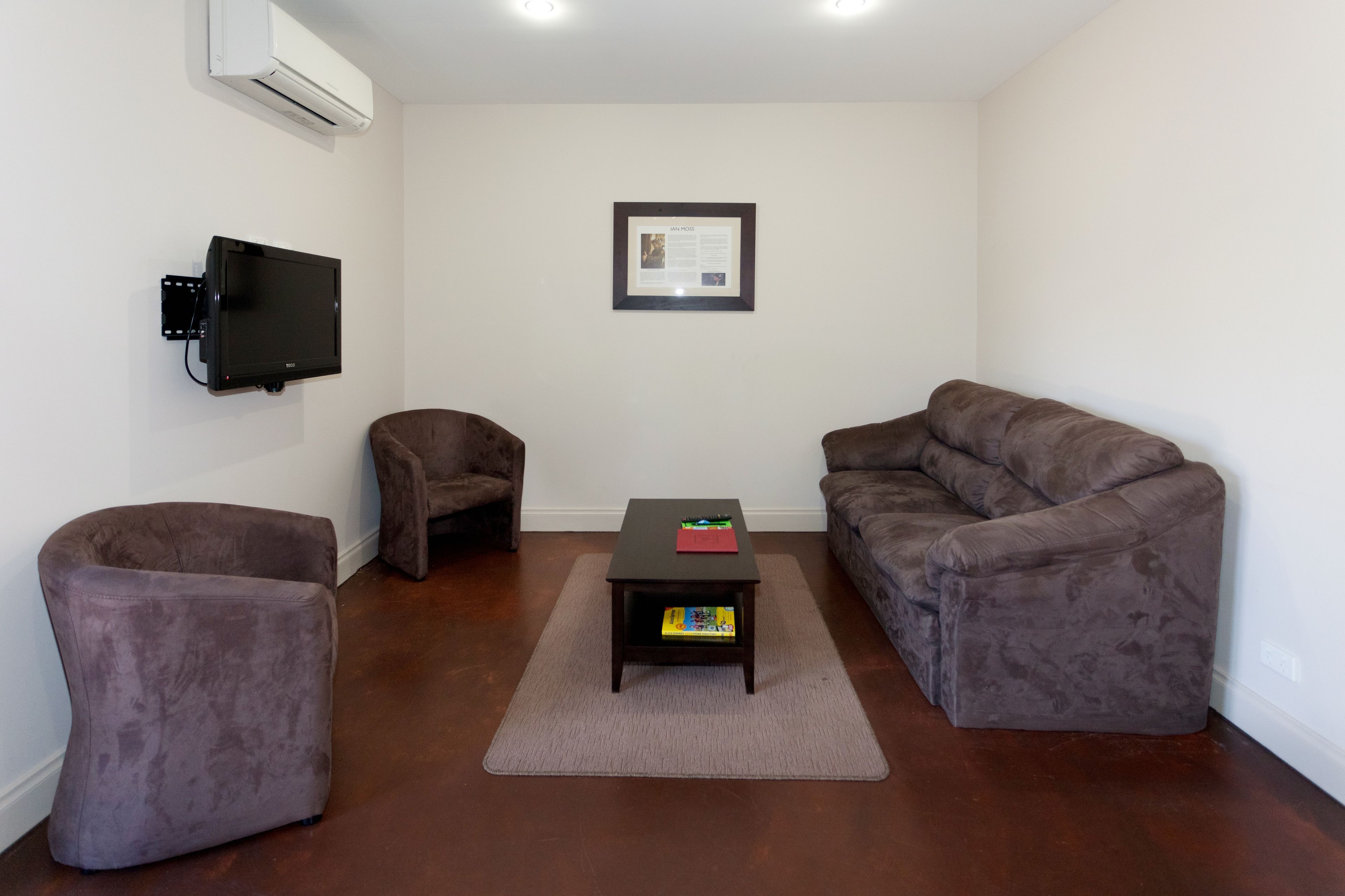 one-bedroom deluxe apartment - pet friendly on request | living room | lcd tv, dvd player