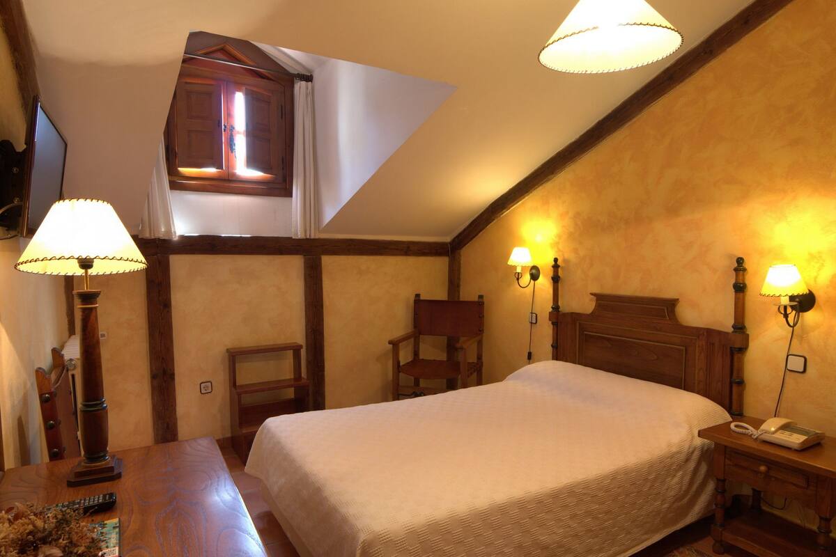 double room single use | in-room safe, desk, blackout curtains, iron/ironing board