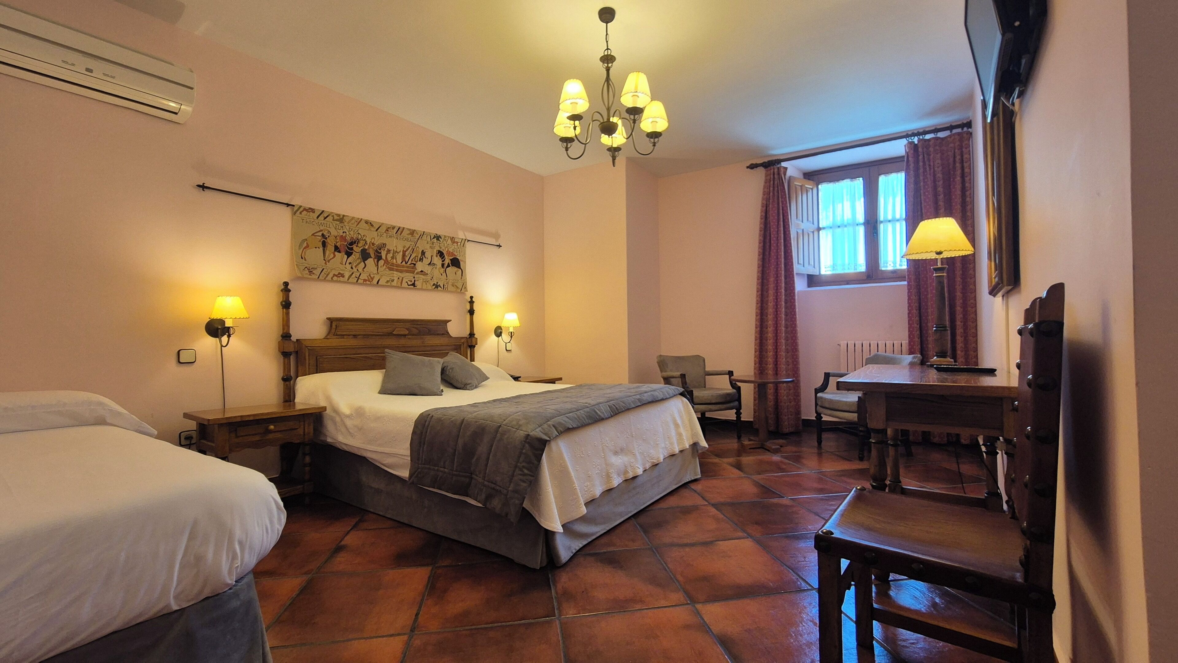 double room | in-room safe, desk, blackout curtains, iron/ironing board