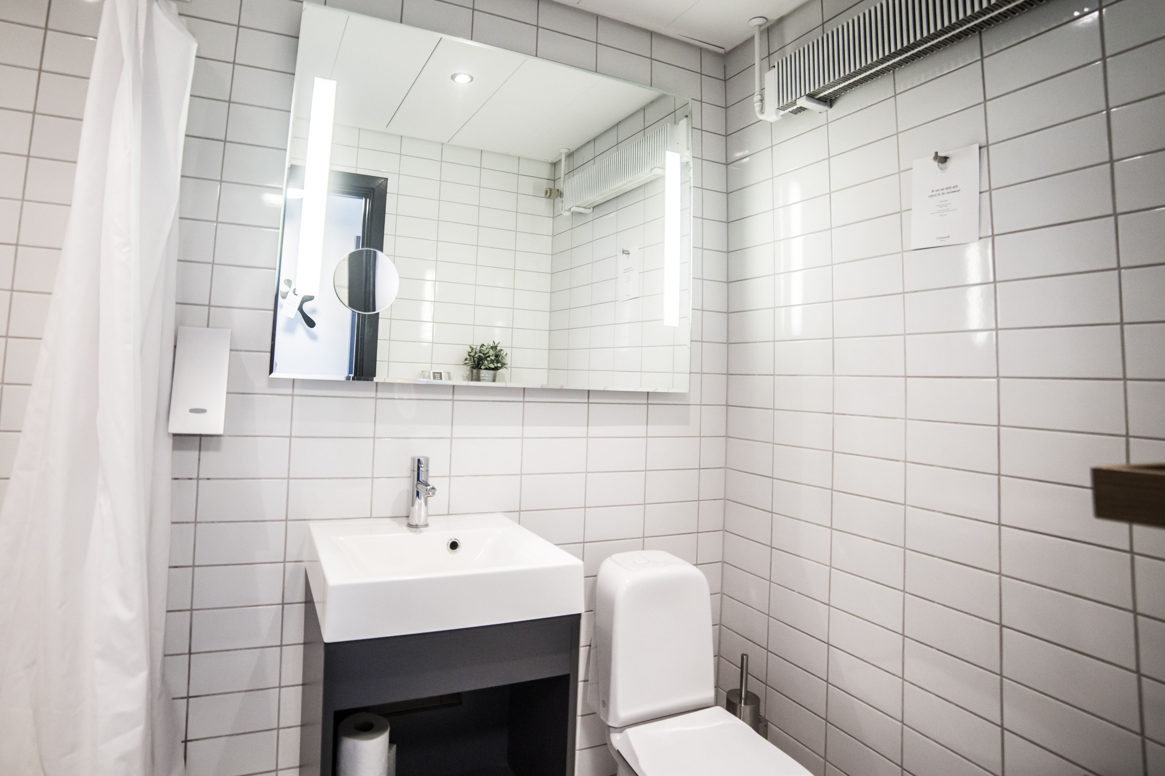 shower, eco-friendly toiletries, hair dryer, towels