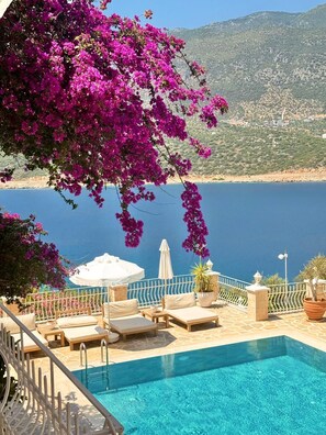 2 outdoor pools, open 10:00 AM to 8:00 PM, pool umbrellas, sun loungers