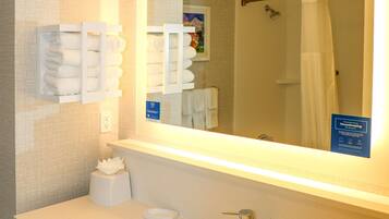Room, 2 Queen Beds, Non Smoking | Bathroom shower