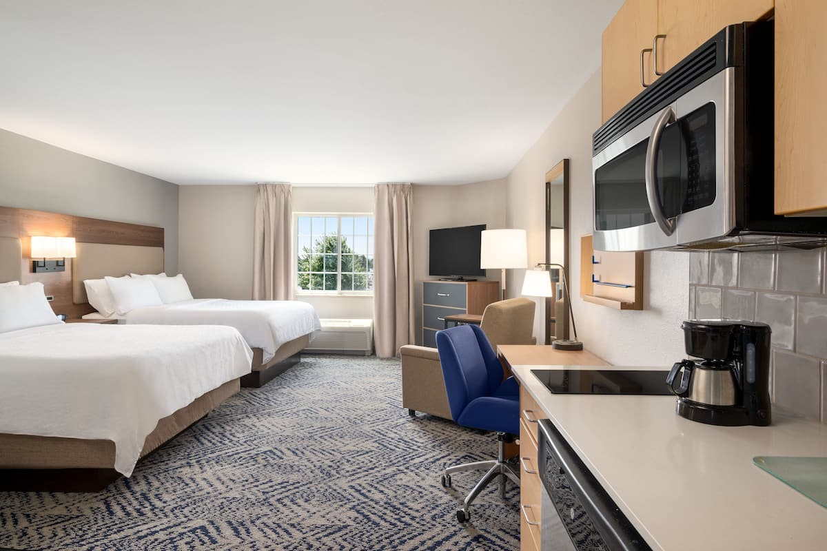 Studio Suite, 2 Katil Ratu (Queen) | 1 bilik tidur, peralatan tempat tidur premium, dihias secara berasingan
