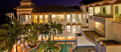 Front of property – evening/night