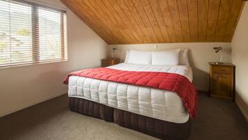 1 bedroom, premium bedding, blackout curtains, soundproofing