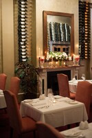 Dinner served, international cuisine