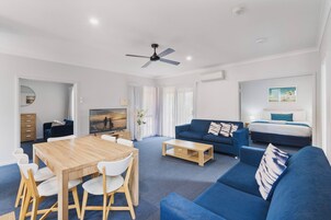 Villa, 2 Bedrooms, Poolside | Living area | Smart TV