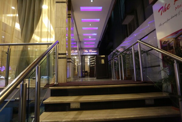 Front of property – evening/night