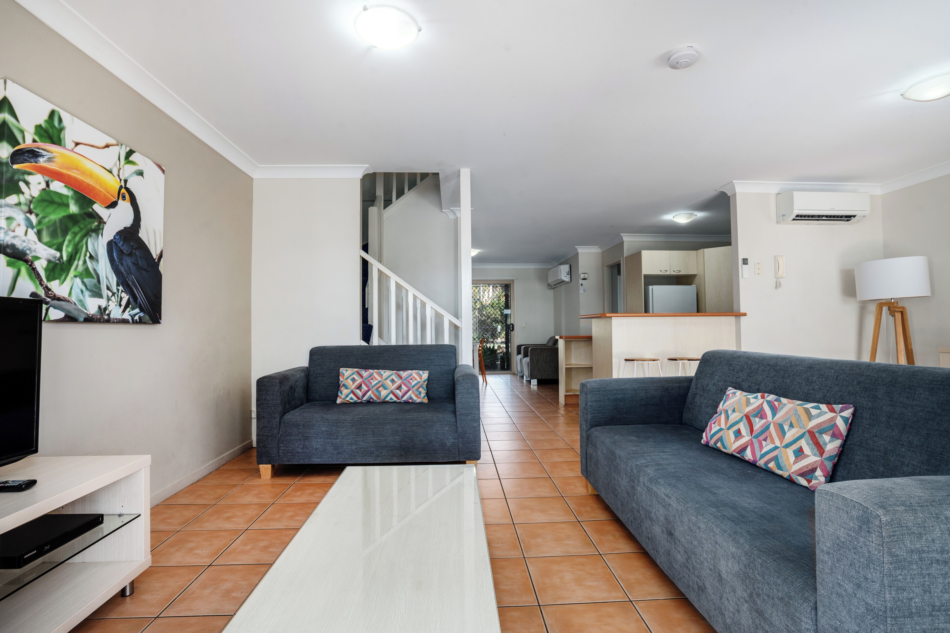 3 bedroom apartment | living area | flat-screen tv