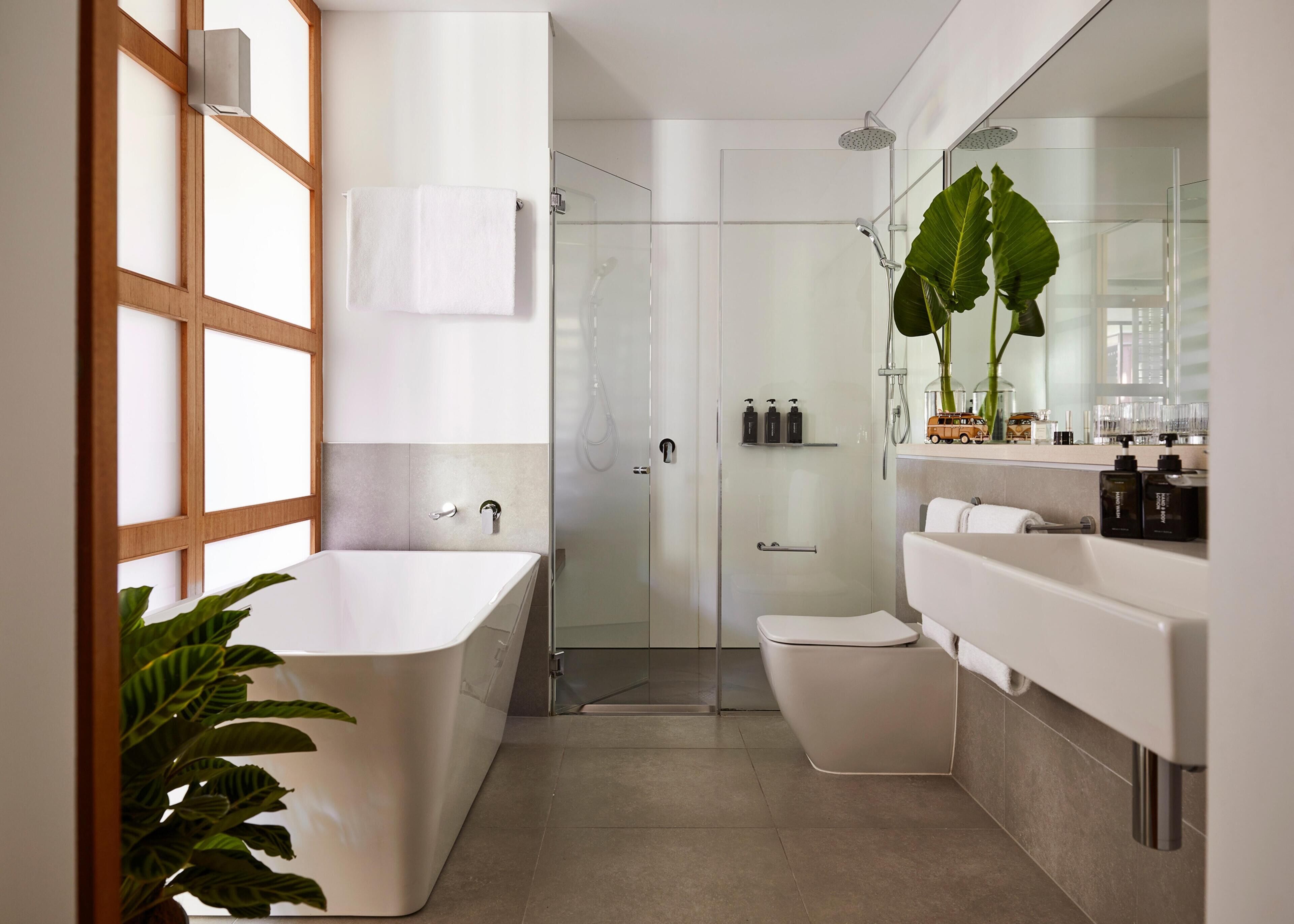 free toiletries, hair dryer, bathrobes, slippers