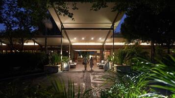 Front of property – evening/night