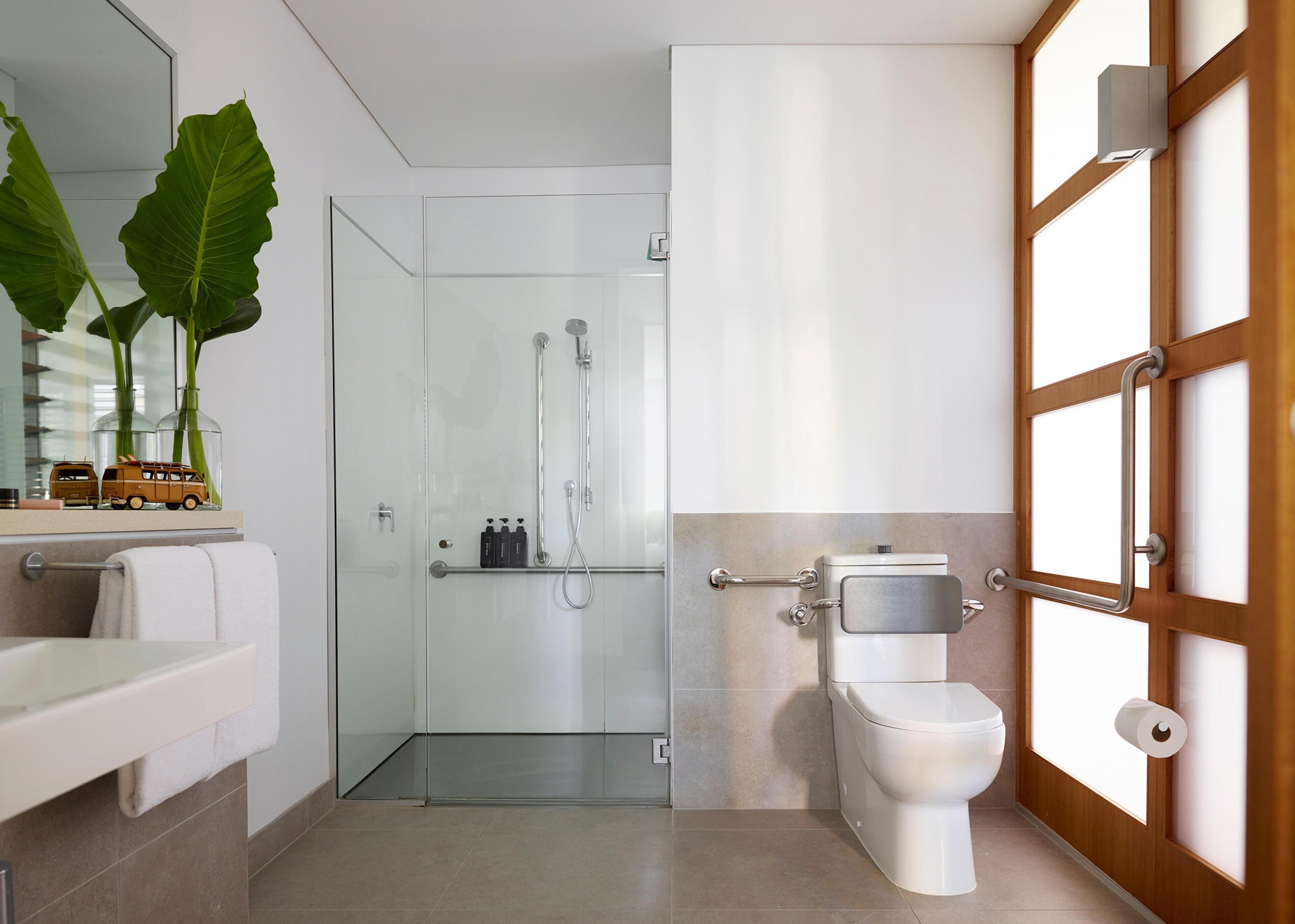 rainforest suite shower only | bathroom | free toiletries, hair dryer, bathrobes, slippers