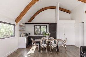 Penthouse | Private kitchen | Fridge, coffee/tea maker, electric kettle