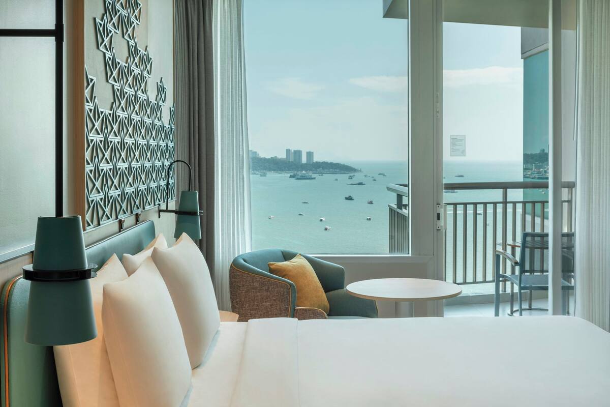 Standard Room, 1 King Bed, Beach View (Pattaya, Bay Tower) | View from room