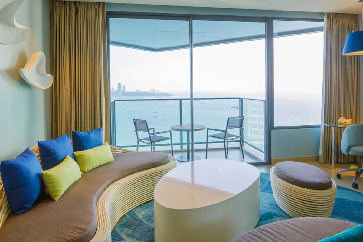 In-room safe, desk, laptop workspace, blackout curtains
