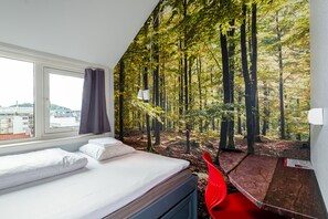 Desk, soundproofing, iron/ironing board, rollaway beds