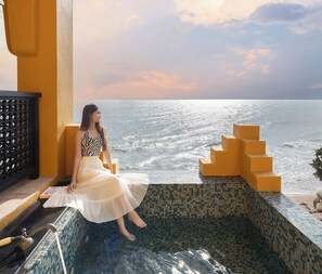 Two Bedroom Morocccan Beachfront Villa | Bathroom | Rainfall showerhead, designer toiletries, hair dryer, bathrobes - Villa Maroc Resort (Pranburi)