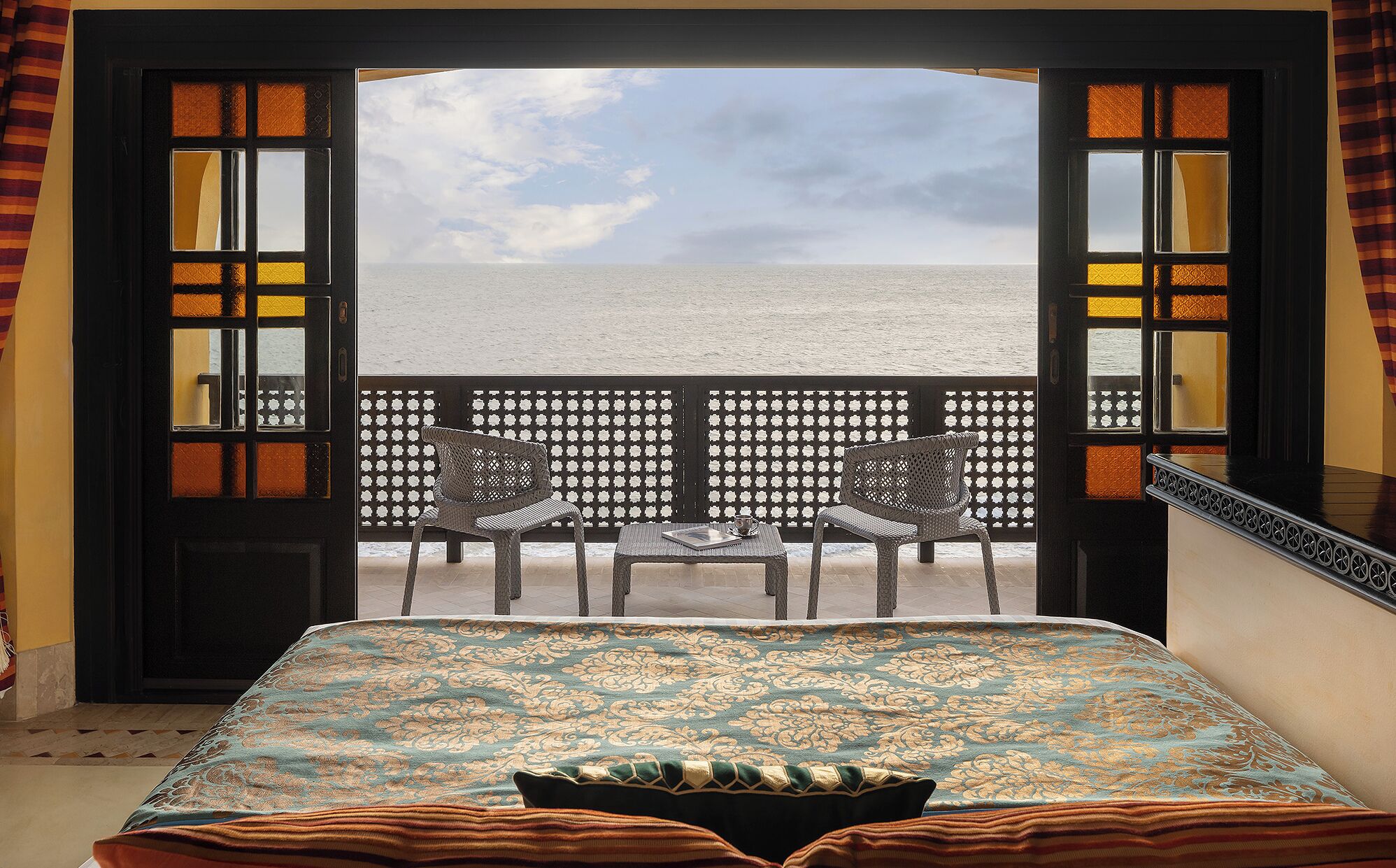 two bedroom morocccan beachfront villa | 1 bedroom, premium bedding, down duvets, select comfort beds