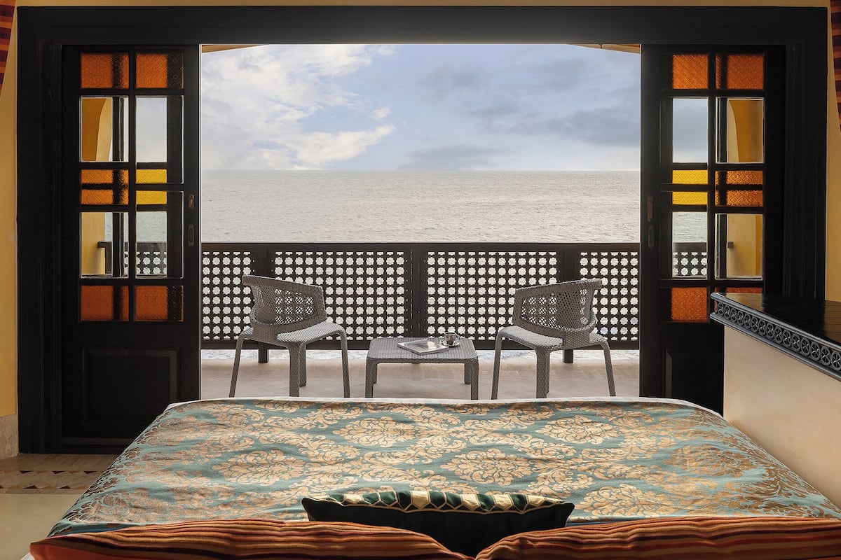 two bedroom morocccan beachfront villa | 1 bedroom, premium bedding, down duvets, select comfort beds