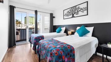 1 bedroom, individually furnished, blackout curtains, iron/ironing board