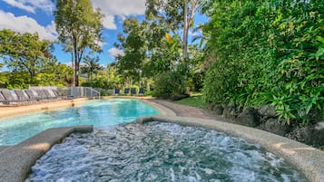 2 outdoor pools, pool umbrellas, sun loungers