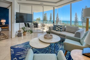 Two Bedroom Suite with Ocean View | Living area - Oceans Mooloolaba (Mooloolaba)