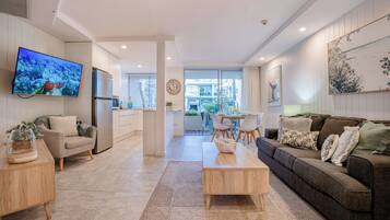 One Bedroom Apartment | Living area | Flat-screen TV
