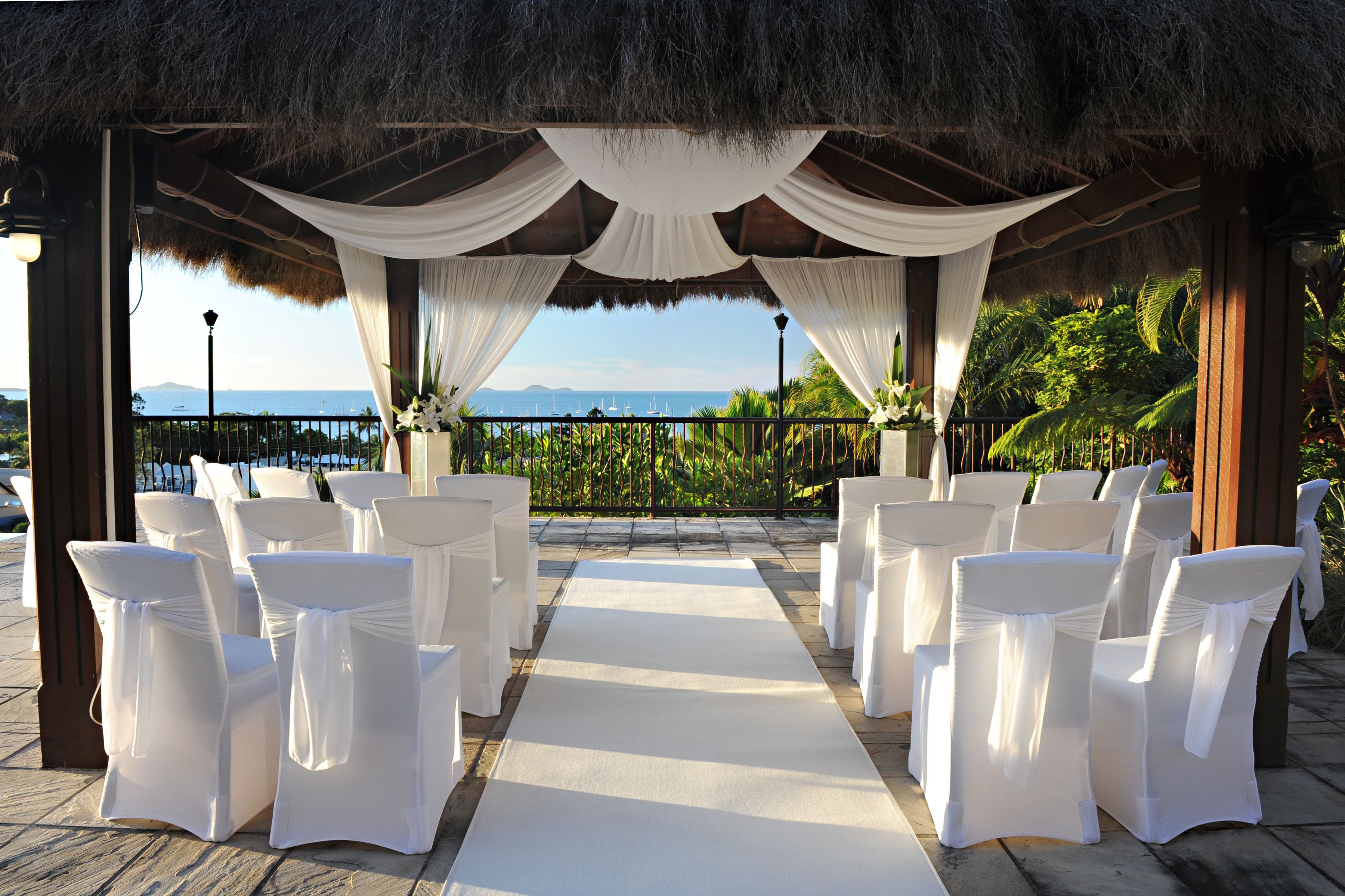 outdoor wedding area