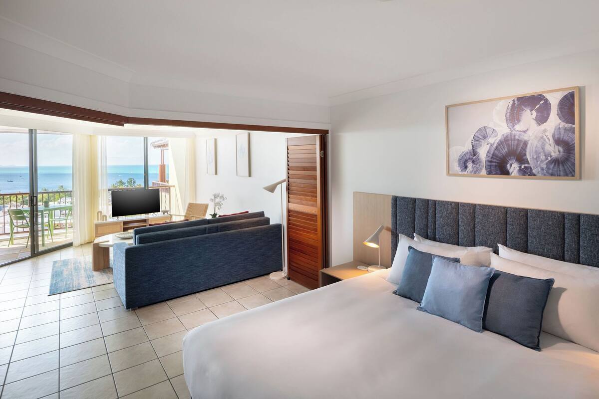 apartment, 1 bedroom, ocean view | 2 bedrooms, premium bedding, pillow-top beds, in-room safe