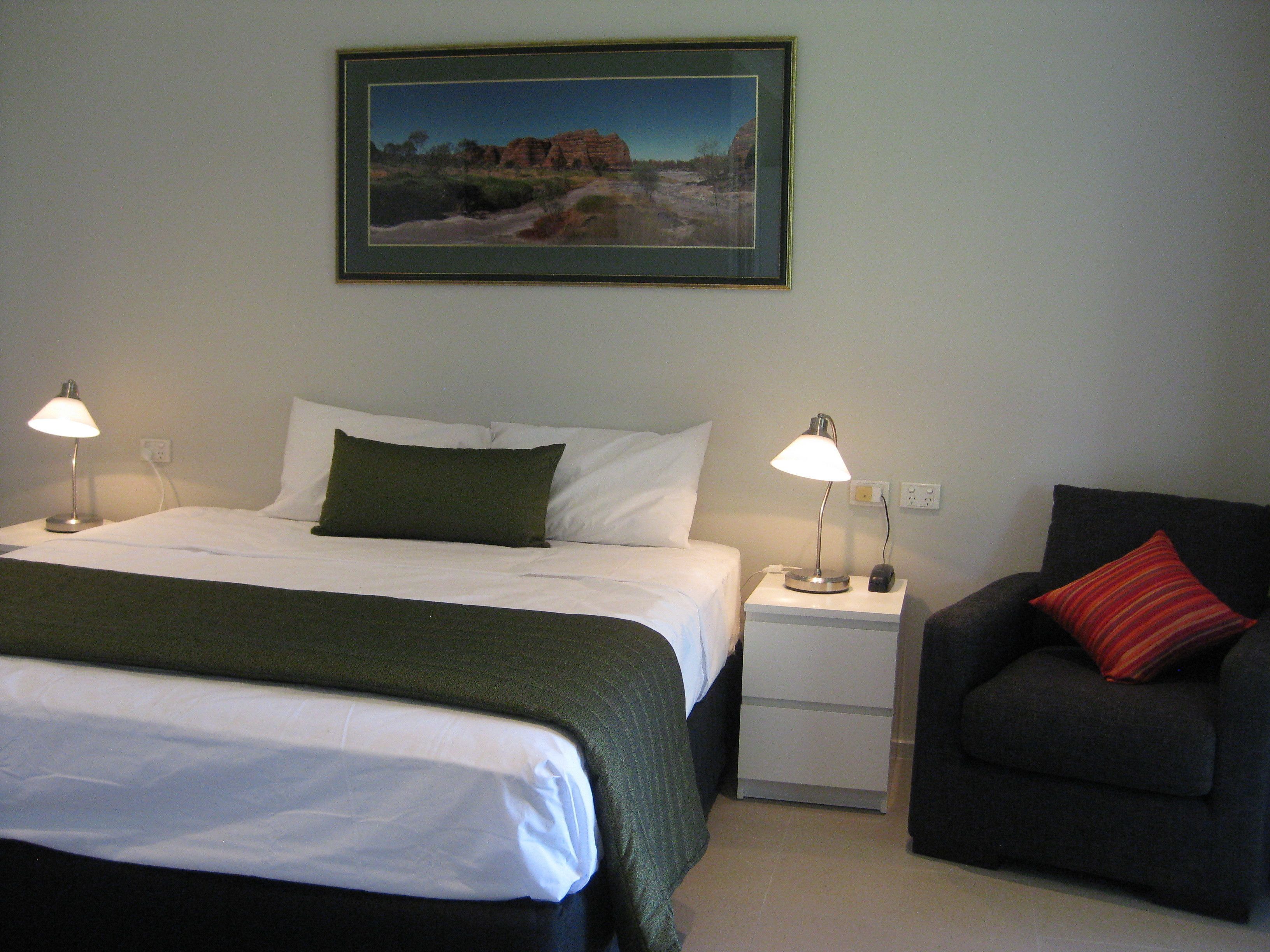 Individually furnished, iron/ironing board, bed sheets