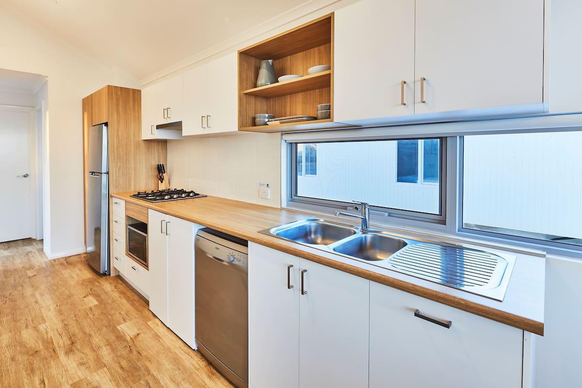 2 bedroom beachfront villa | private kitchen | fridge, microwave