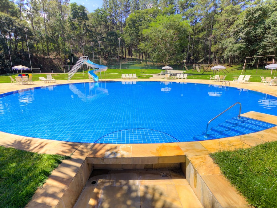 Indoor pool, outdoor pool, pool loungers