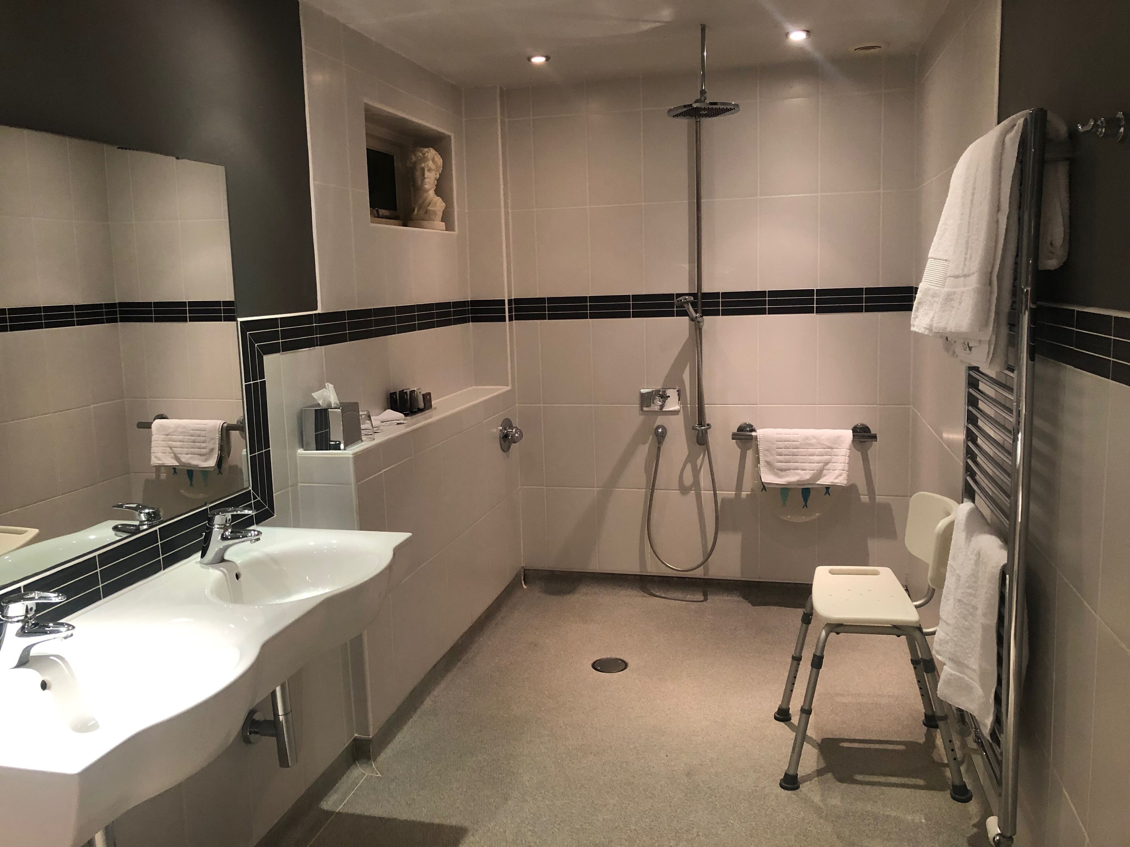 junior suite | bathroom | combined shower/bathtub, free toiletries, hair dryer, bathrobes