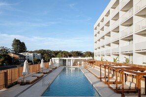 Outdoor pool, open 8:00 AM to 8:00 PM, free pool cabanas, pool umbrellas - Marina Resort - Adults Only (Nelson Bay)