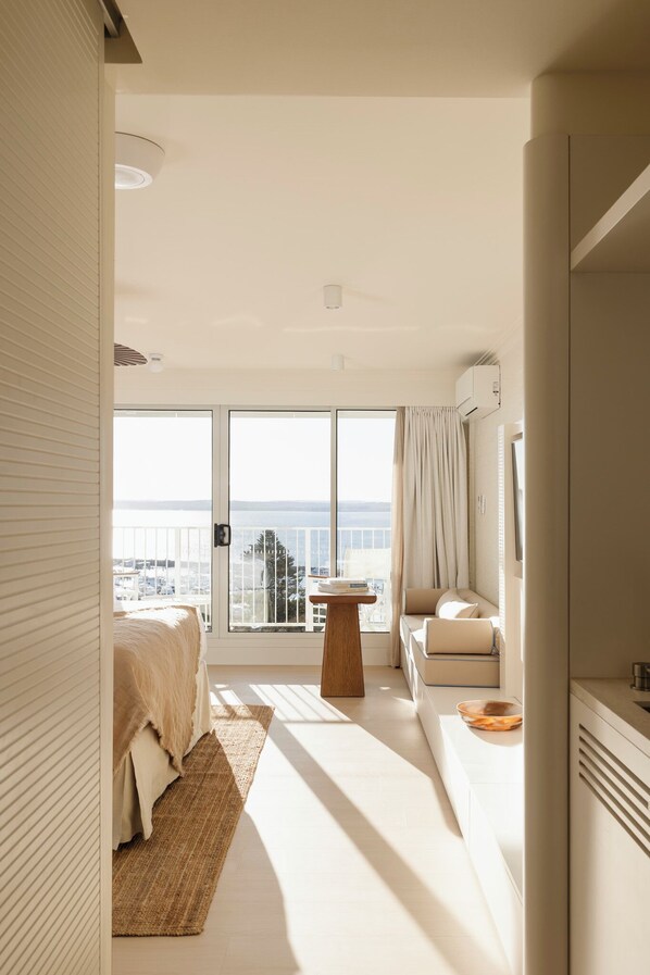 Marina Ocean View Room | 1 bedroom, premium bedding, minibar, iron/ironing board