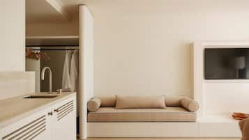 50-inch flat-screen TV with digital channels, TV
