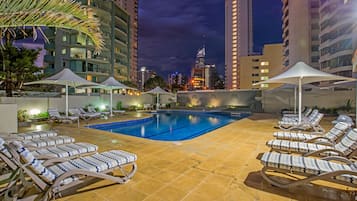 Indoor pool, 2 outdoor pools, pool umbrellas, sun loungers