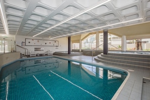 Indoor pool, 2 outdoor pools, pool umbrellas, pool loungers