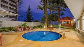 Indoor pool, 2 outdoor pools, pool umbrellas, sun loungers