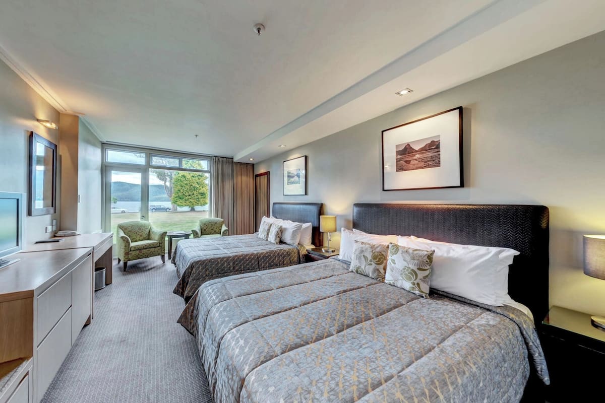 lake view room | 2 bedrooms, in-room safe, desk, iron/ironing board